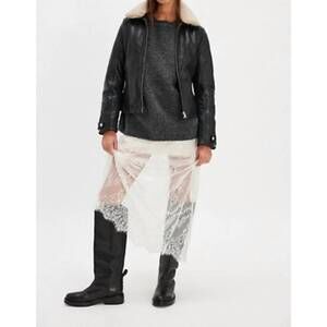 NEW MAURITIUS tammy leather jacket in black